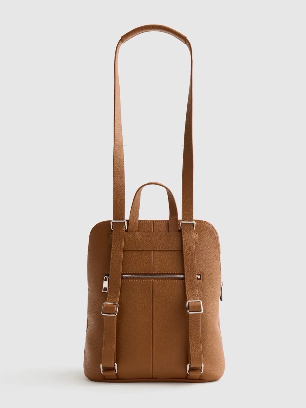 Quince Brown Leather Backpack NWOT - Picture 5 of 11